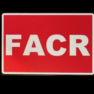 FACR FIRE ALARM CONTROL ROOM Compliance Sign